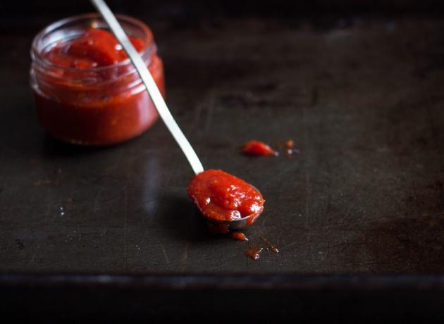 tomato jam: the finished product