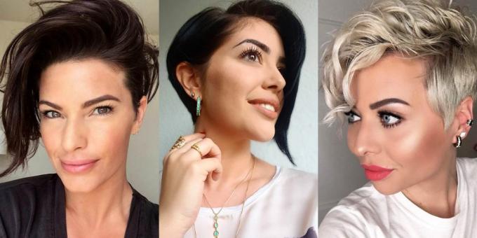 women's haircuts for short hair: distinctly asymmetrical pixie