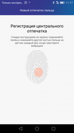 Honor 7: registration fingerprint