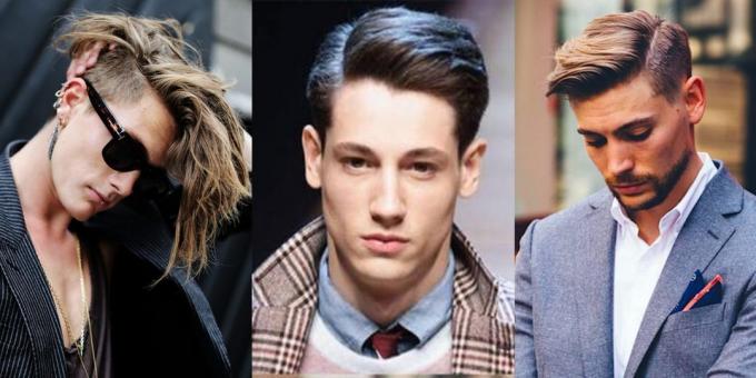 Trendy men's haircuts 2019: anderkat with side parting