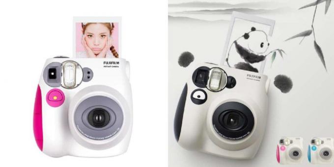 Camera with instant printing of photos