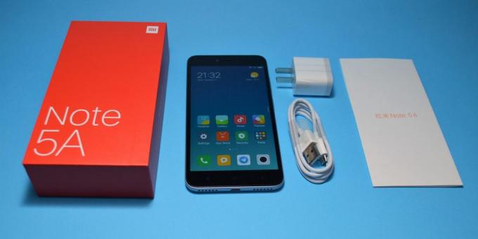 Xiaomi Redmi Note 5a: equipment