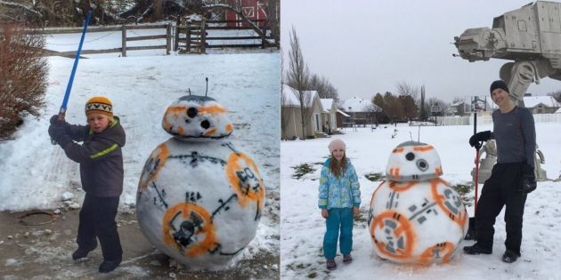 snow figures BB-8