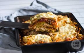 RECIPES: Useful lasagna with zucchini and cheese