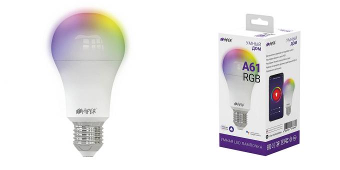 Smart Bulbs: Wi-Fi Hiper IoT A61 RGB