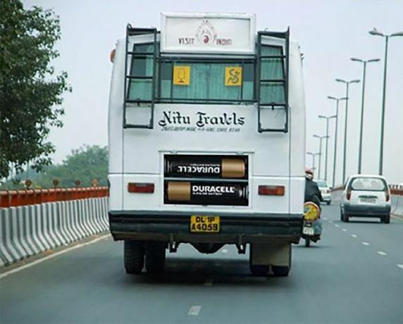 advertising on buses