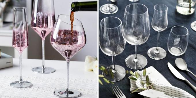 What to give for housewarming: beautiful glasses