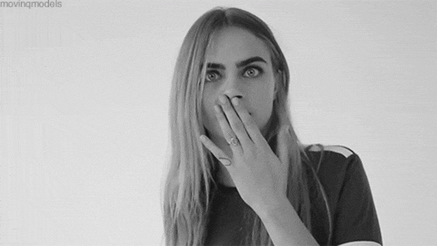 Cara Delevingne, eyebrows - evening makeup