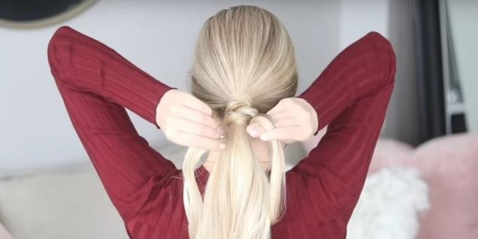 Hairstyles for long hair: tie a knot