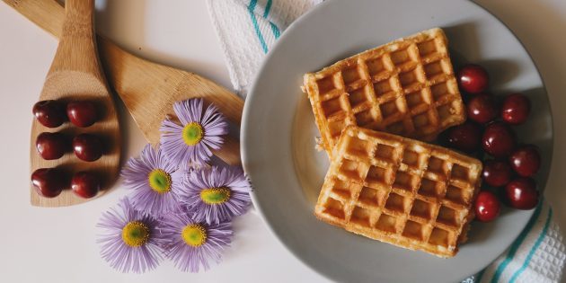 Viennese waffles on the classic recipe