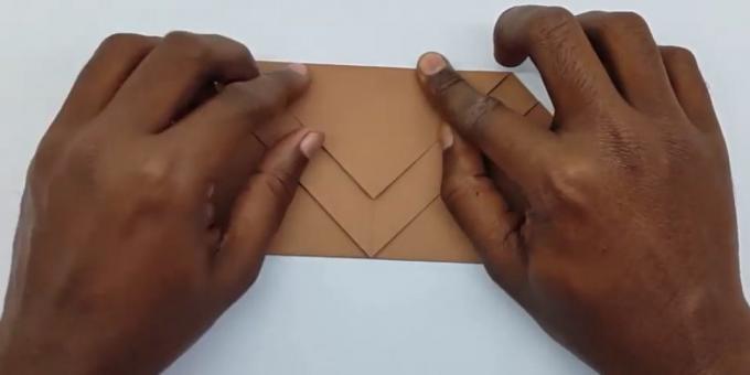 how to make an envelope fold the rear corner