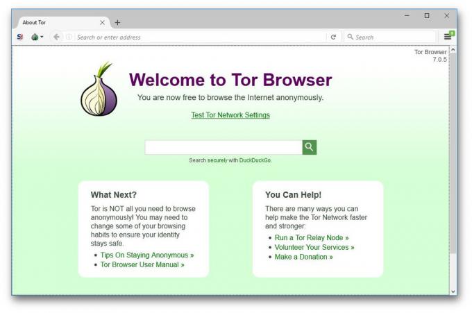 personal information: Tor