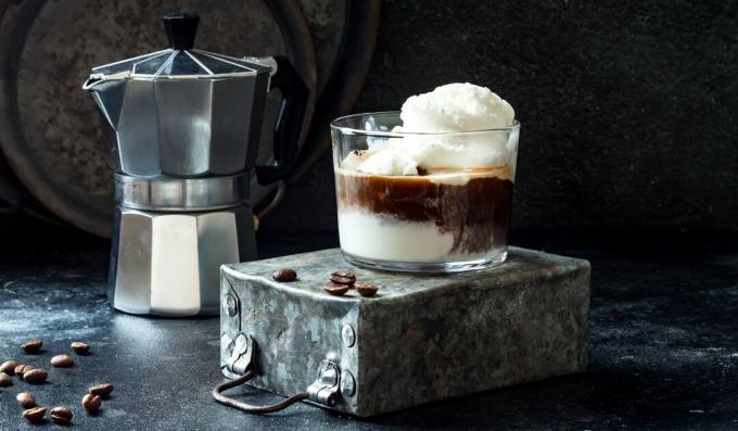 Affogato. Start your day with this invigorating dessert