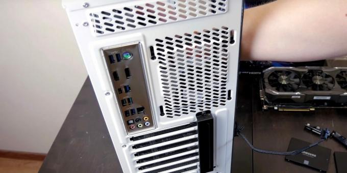 How to assemble a computer: install the motherboard into the case