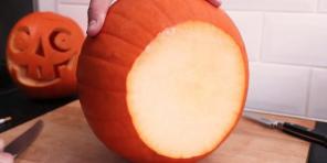How to cut a pumpkin for Halloween, which will hit everyone