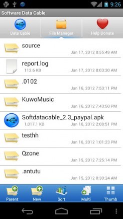 Transform your Android in the FTP repository with Software Data Cable