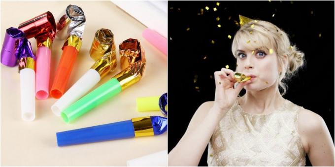 Products for the party: Holiday whistles