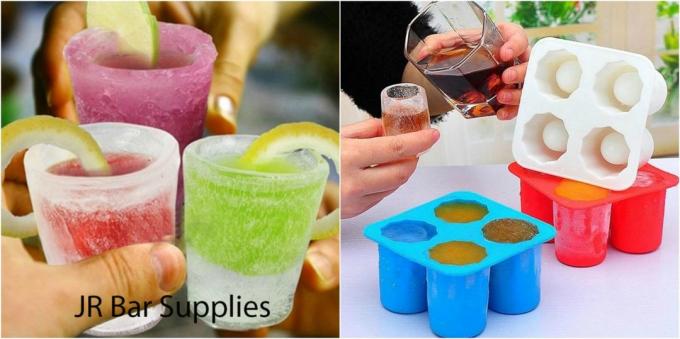 Products for the party: Form for ice shots 