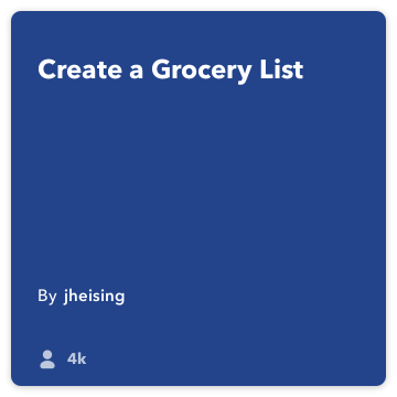 IFTTT Recipe: Create a Grocery List connects do-note to google-drive