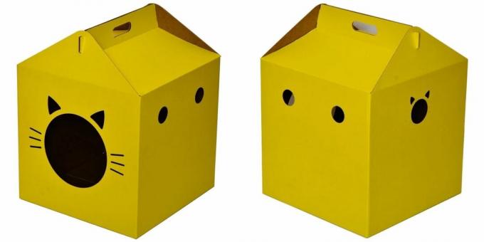 Cat houses: in the form of a box