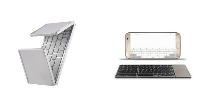 Wireless keyboards: foldable keyboard 