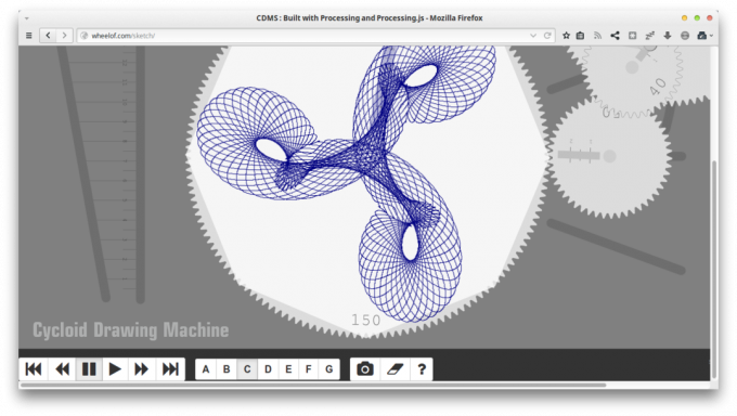 Overview of small Web applications: Cycloid Drawing Machine