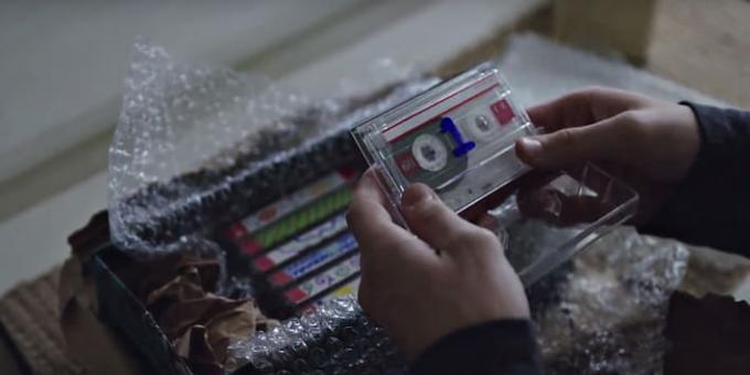 Tape cassettes: a frame from the Netflix series "13 Reasons Why"