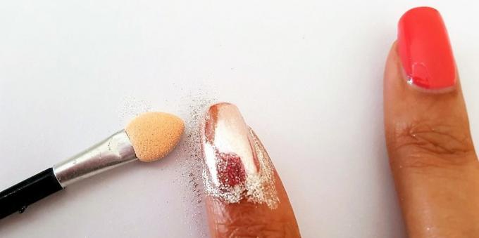 how to make nail polish: mineral shadows