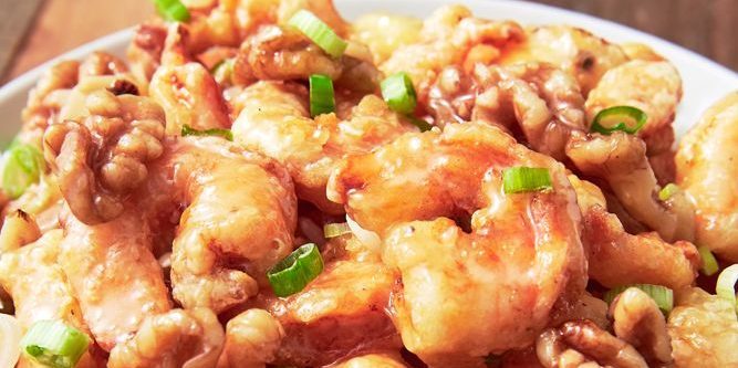 How to cook shrimp: Honey Shrimp with Walnuts