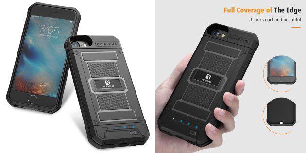 Case with external battery