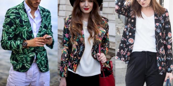 Trendy jackets 2018-2019: With floral print