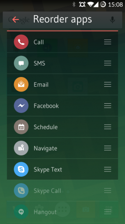 Organize applications drupe for Android
