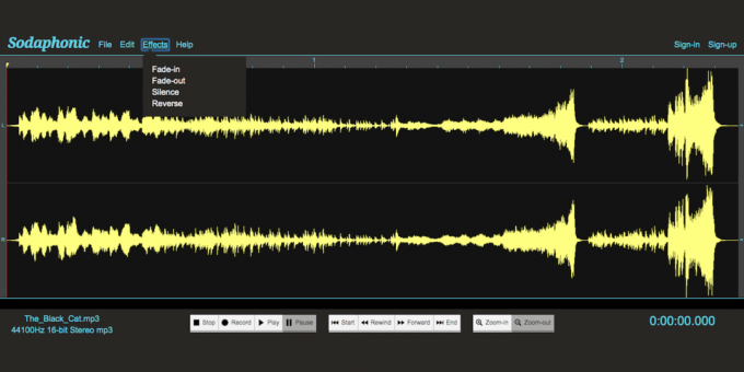 audio editor Sodaphonic