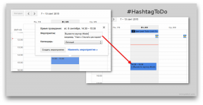HashtagToDo makes Google Calendar in the list of tasks