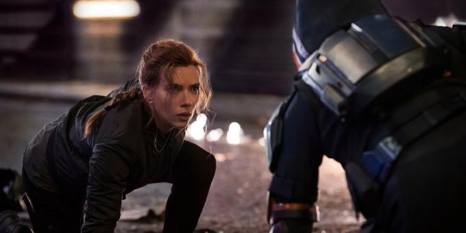 Scarlett Johansson in the movie Black Widow