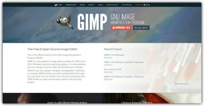 Free raster editor: GIMP