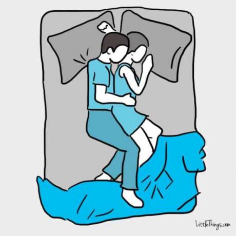 Posture of sleep: close courtship