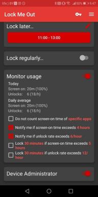 Lock Me Out for Android locks your phone, if you use it for too long