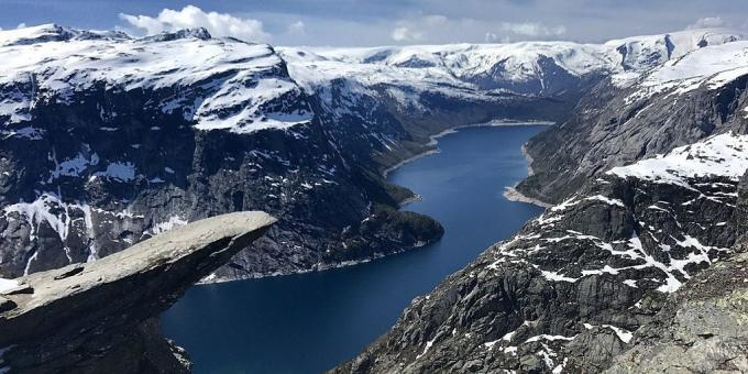 Where to go in Europe: The rock Trolltunga, Norway